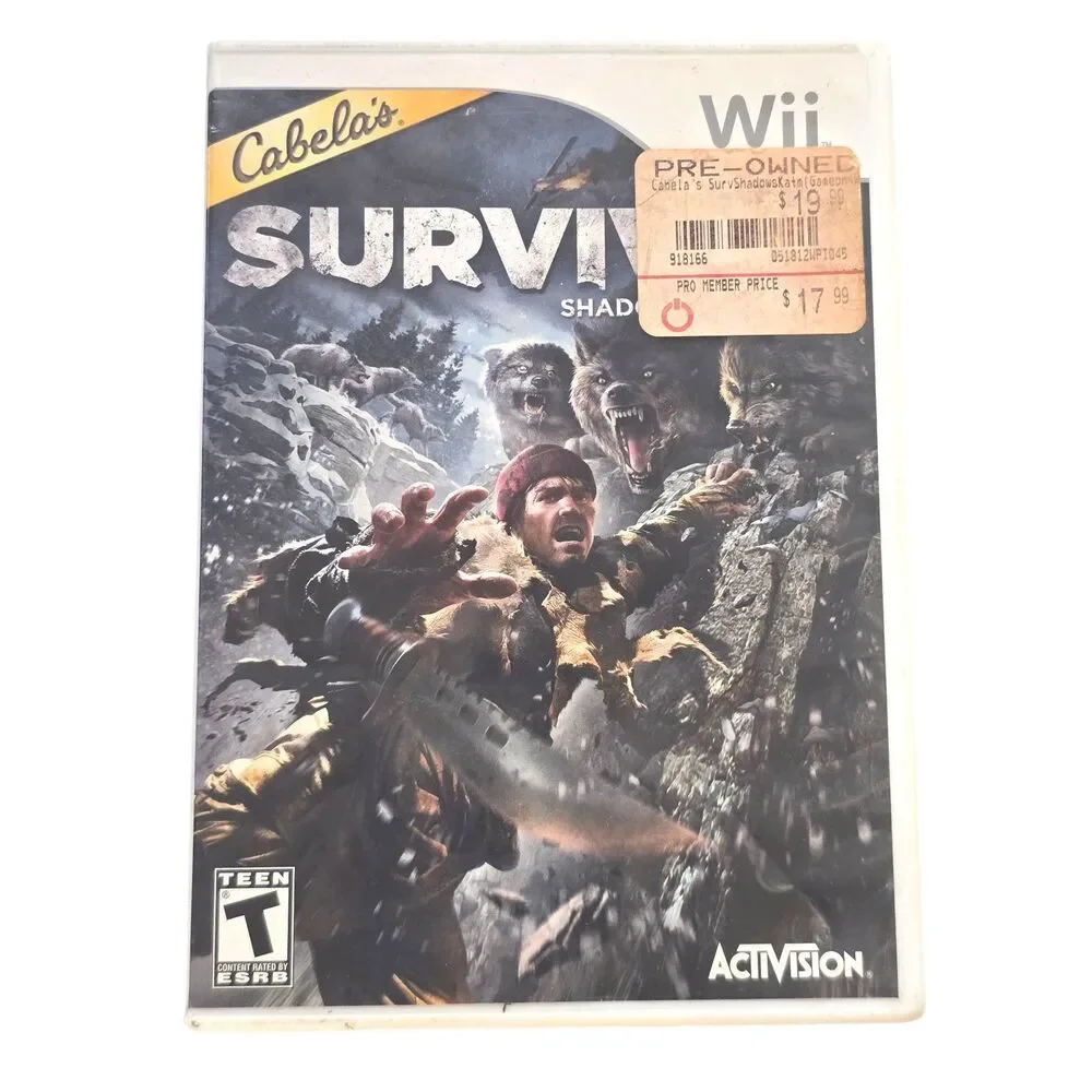 Cabela's Survival: Shadows of Katmai (Nintendo Wii, 2011) Complete and Tested